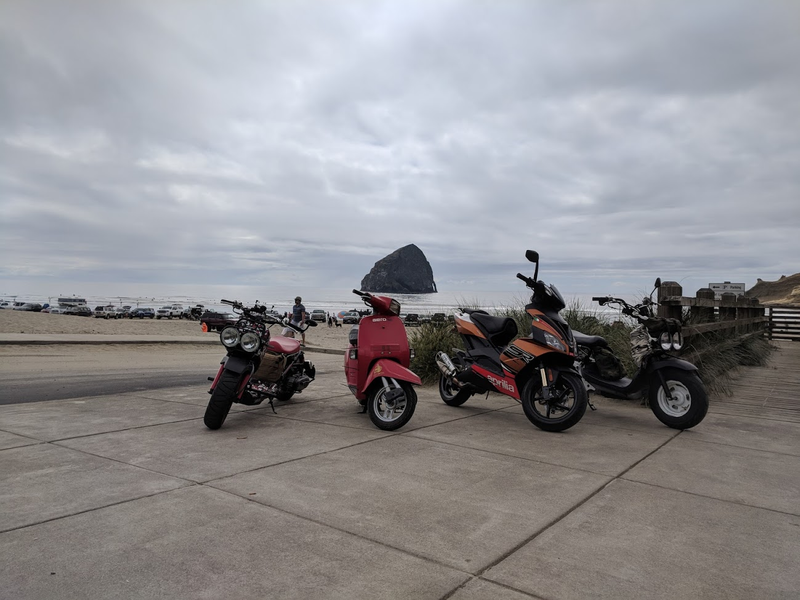 One of the longer 50cc rides I did, to the pacific coast an back to Portland in a day.